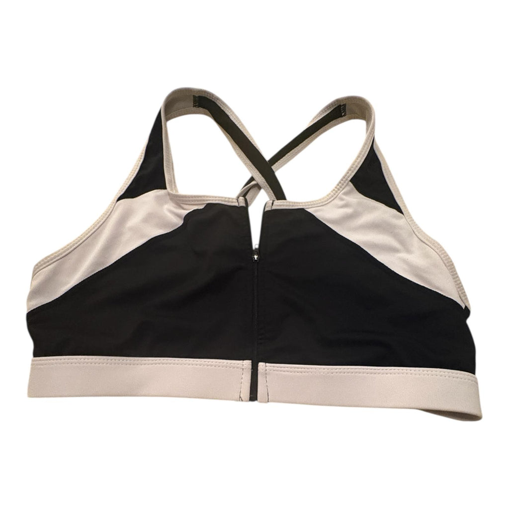 Top deportivo con cremallera blanco y negro talla L 5.99€