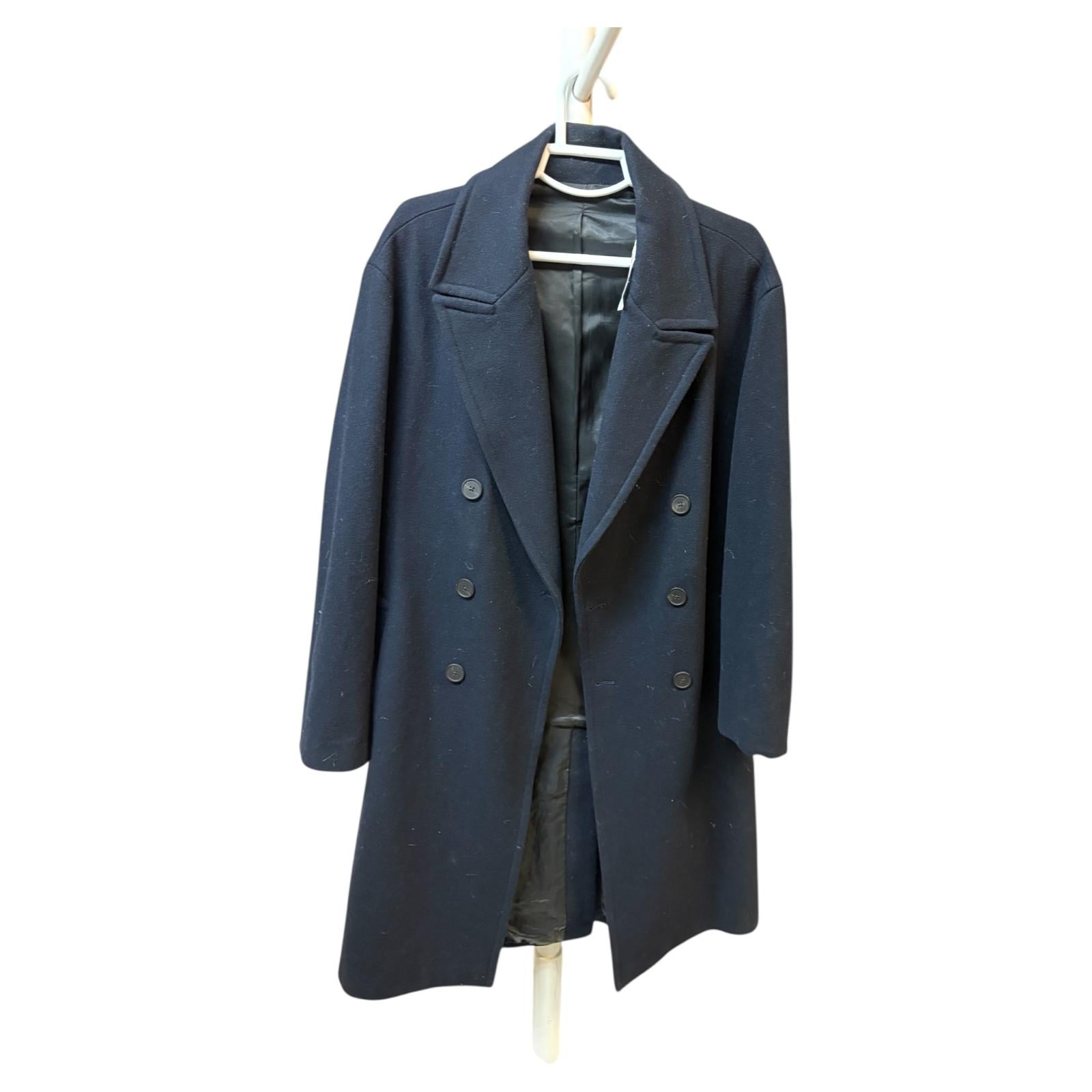 Abrigo largo azul marino  talla L Zara 38.99€