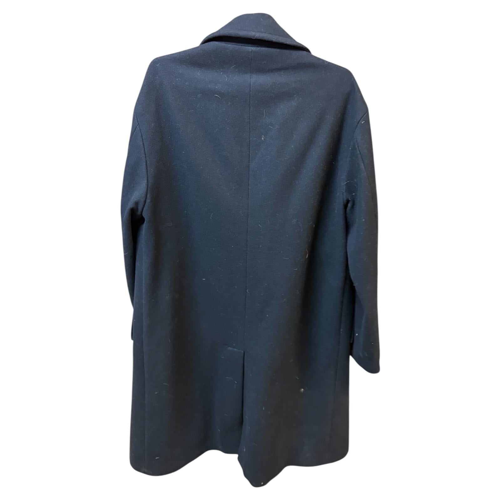 Abrigo largo azul marino  talla L Zara 38.99€