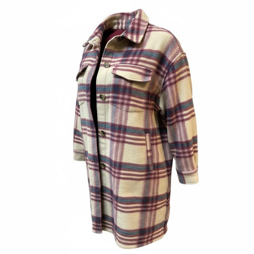 Abrigo largo h&m  cuadros talla M  47,99 €