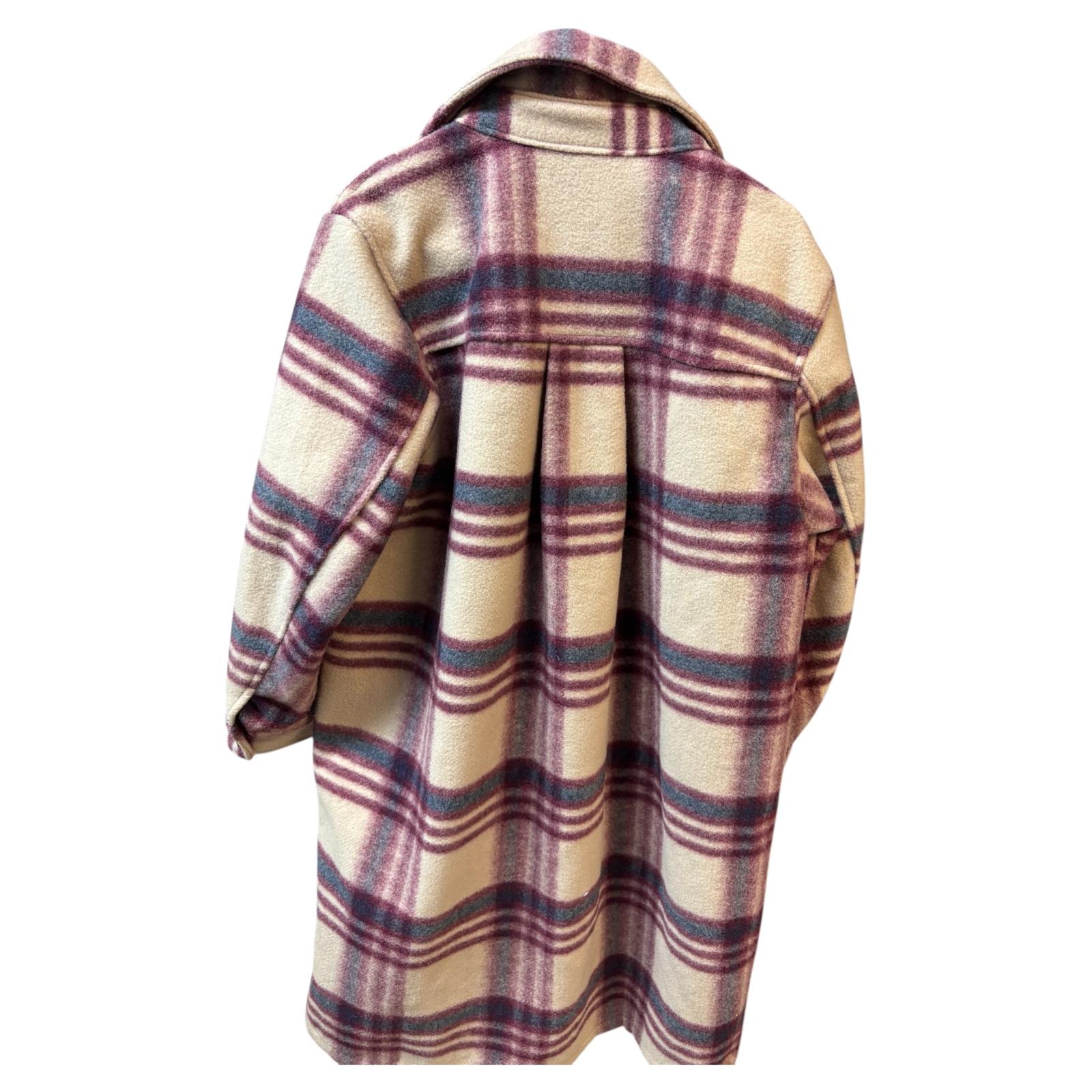 Abrigo largo h&m  cuadros talla M  47,99 €