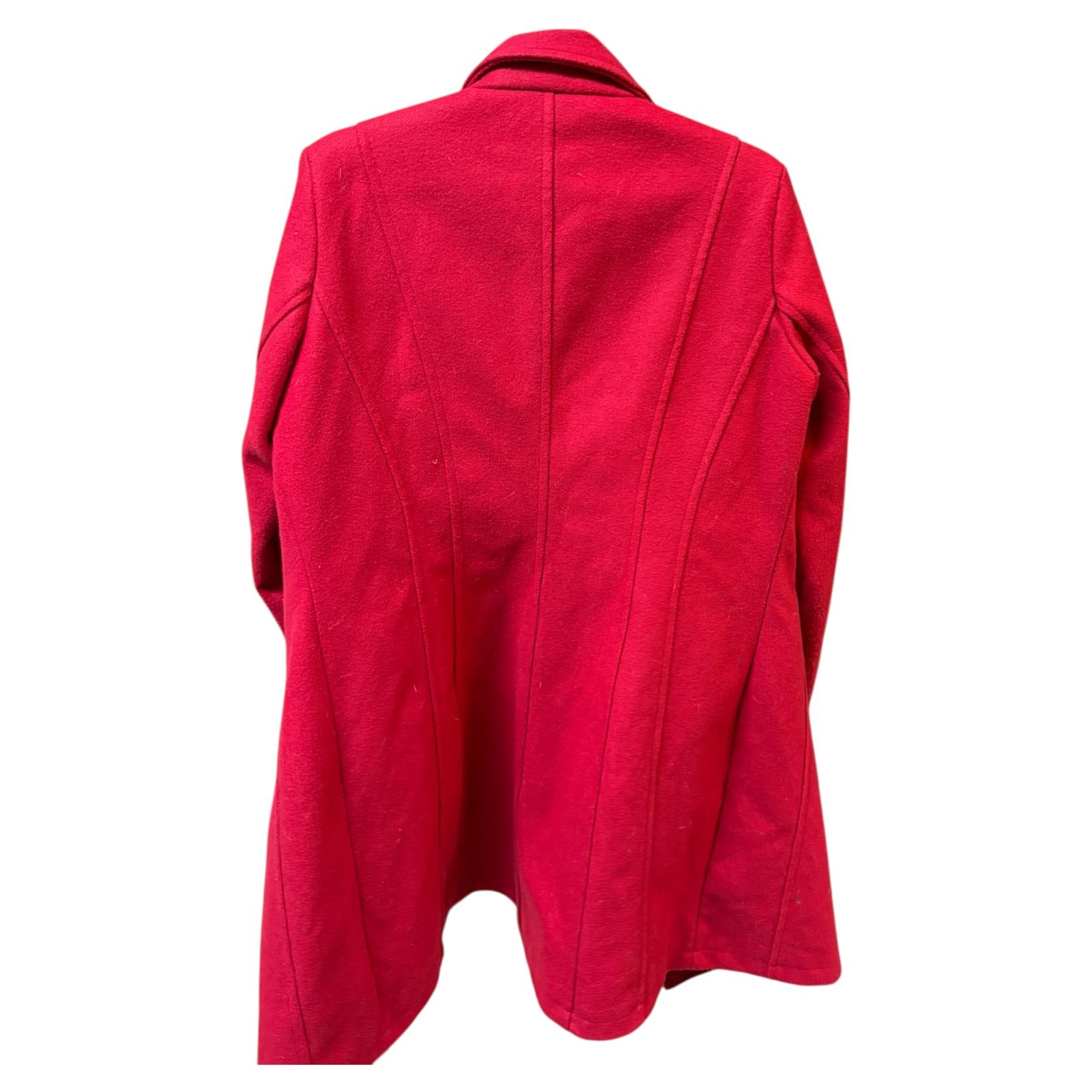 Abrigo rojo talla L