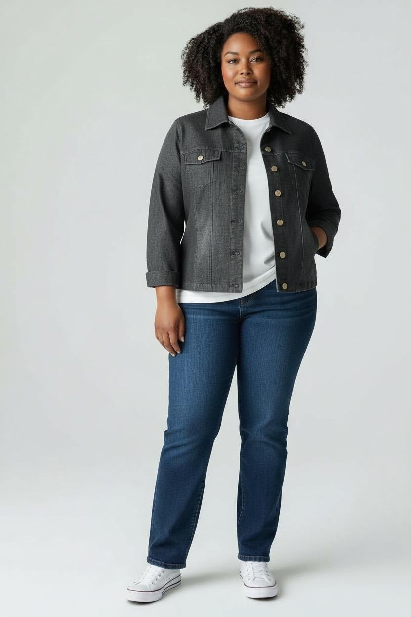 Chaqueta tipo tejana fina azul  talla 50  22.99 €