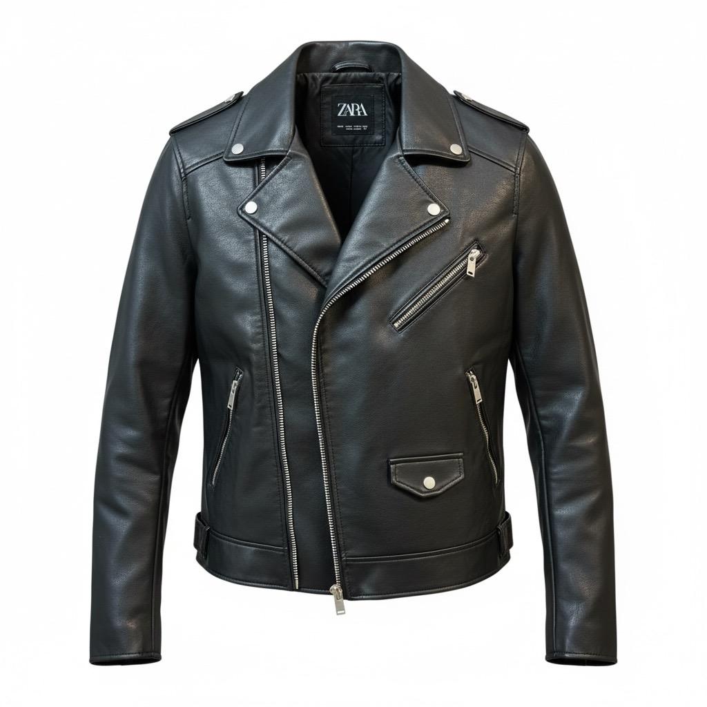 Chaqueta tipo piel negra Zara talla S CASI NUEVA 25€