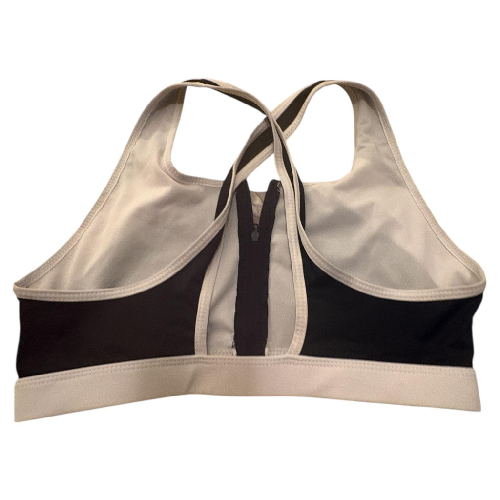 Top deportivo con cremallera blanco y negro talla L 5.99€
